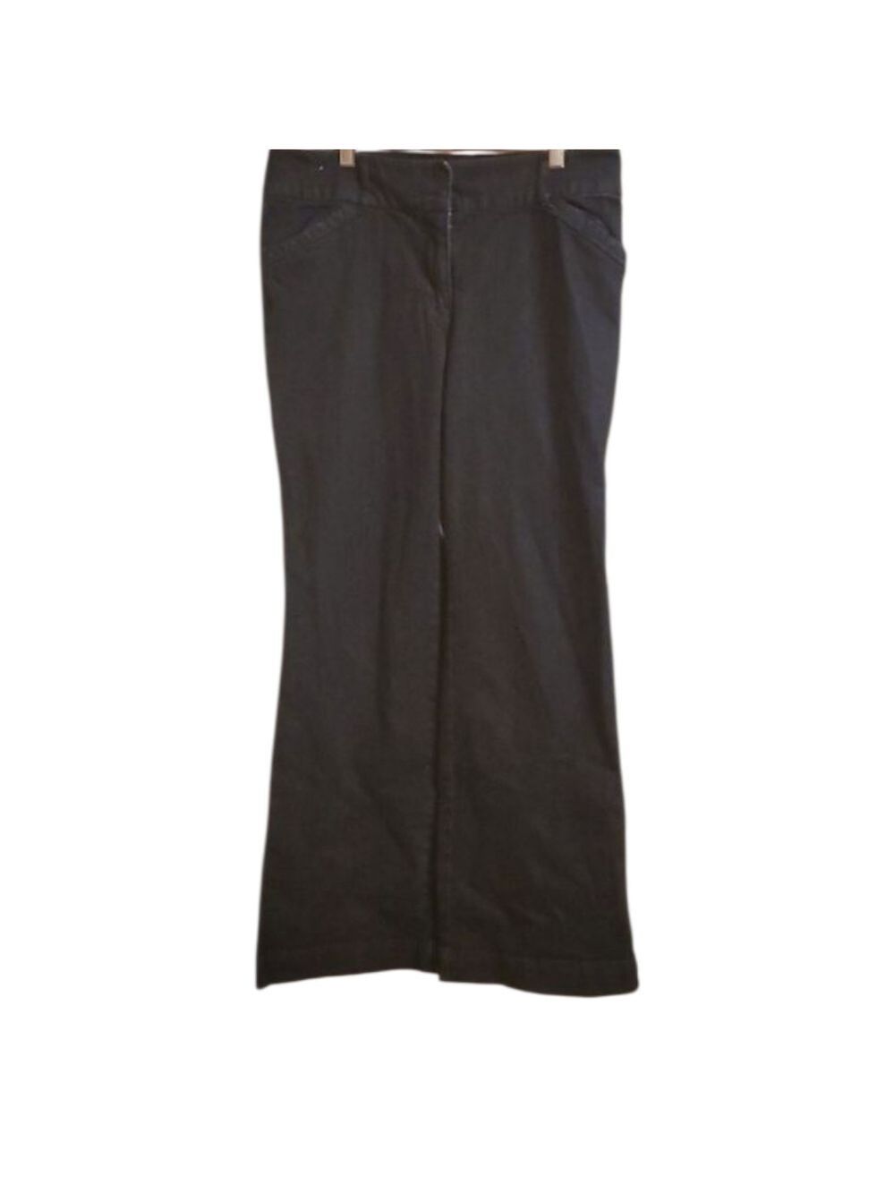 Dana BUCHMAN trousers Jeans Womens Size 12 Blue Wide Leg Trouser